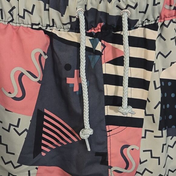 Original Penguin Pink and Blue swimm Shorts Vibrant Design - Picture 3 of 8